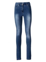 Heine Dżinsy - Skinny fit - w kolorze niebieskim rozmiar: 46. Niebieskie jeansy damskie Heine, z podwyższonym stanem. Za 83.42 zł.