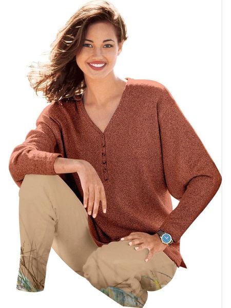 WITT WEIDEN Sweter w kolorze jasnobrązowym rozmiar: 46. Brązowe swetry klasyczne damskie WITT WEIDEN, bez kołnierzyka. Za 34.99 zł.