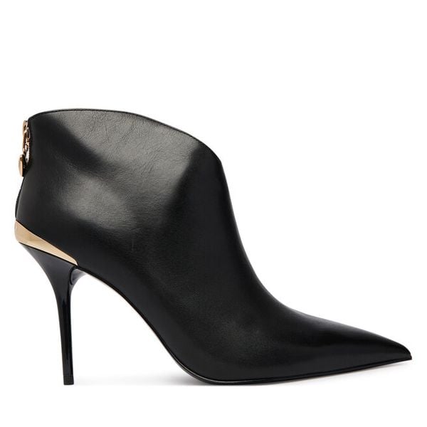 Botki LOVE MOSCHINO. Czarne botki damskie Love Moschino, bez obcasa, na szpilce, bez zapięcia. Za 1,339.00 zł.