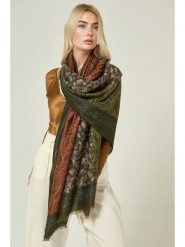 Lucky Bees Szal w kolorze khaki - 180 x 50 cm rozmiar: onesize. Brązowe szaliki damskie Lucky Bees, bez wzorów, z materiału. Za 100.52 zł.