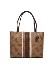 Guess Torebka Noelle II HWSS96 72250 Brązowy. Brązowe shopper bag Guess, z aplikacjami, ze skóry, bez dodatków. Za 679.99 zł.