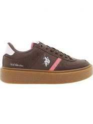 U.S. Polo Assn. Sneakersy w kolorze biało-brązowym rozmiar: 36. Białe obuwie sportowe damskie U.S. Polo Assn., bez zapięcia. Za 188.85 zł.