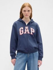 GAP Bluza w kolorze granatowym rozmiar: L. Niebieskie bluzy damskie GAP, l, bez wzorów, bez kaptura. Za 104.89 zł.