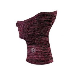 Komin do biegania unisex Buff® Dryflx+ Neckwarmer Fuchsia z odblaskami. Różowe kominy damskie Buff, bez wzorów. W wyprzedaży za 132.93 zł.