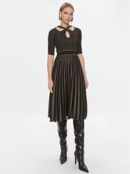 Pinko Sukienka codzienna Bitter 100413 A0L0 Czarny Regular Fit. Czarne sukienki damskie Pinko, bez wzorów, z syntetyku, bez ramiączek. Za 1,449.00 zł.