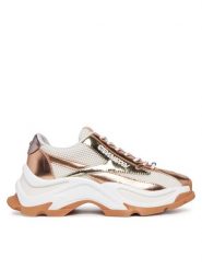 Steve Madden Sneakersy Zoomz SM11002327 Złoty. Żółte obuwie sportowe damskie Steve Madden, z materiału, bez zapięcia. Za 439.99 zł.