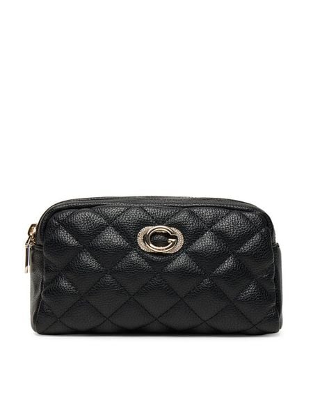Guess Kosmetyczka PW7549 P543 Czarny. Czarne kosmetyczki damskie Guess, ze skóry, bez dodatków. Za 129.99 zł.