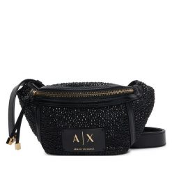 Nerka Armani Exchange. Czarne nerki i saszetki damskie Armani Exchange, bez wzorów. Za 514.99 zł.