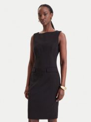 Fracomina Sukienka koktajlowa FR26WD2001W42901 Czarny Slim Fit. Czarne sukienki damskie Fracomina, bez wzorów, z syntetyku, wizytowe, bez ramiączek. Za 674.99 zł.