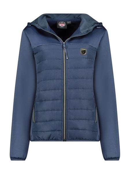 Geographical Norway Kurtka softshellowa "Typhosion" w kolorze granatowym rozmiar: S. Niebieskie kurtki sportowe damskie Geographical Norway, s, bez wzorów, bez kaptura. Za 166.10 zł.