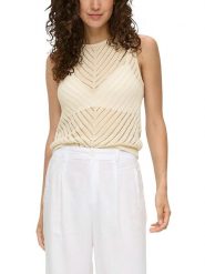 S.OLIVER RED LABEL Bezrękawnik w kolorze beżowym rozmiar: 40. Brązowe kamizelki damskie s.Oliver RED LABEL, s, bez kołnierzyka. Za 112.45 zł.