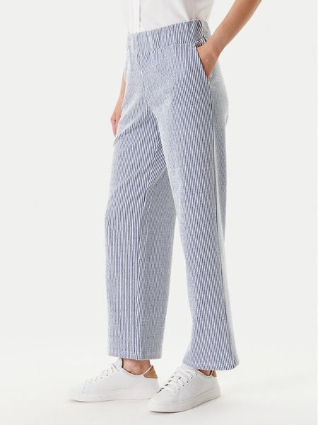 Olsen Spodnie materiałowe 14002199 Niebieski Regular Fit. Niebieskie spodnie materiałowe damskie Olsen, bez wzorów, z bawełny. Za 279.99 zł.