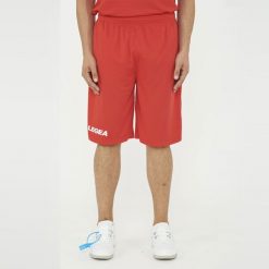 Krótkie Spodenki Damskie Biegowe Portland Czerwone. Czerwone spodenki sportowe damskie LEGEA, m, bez wzorów, z bawełny, do biegania. Za 64.00 zł.