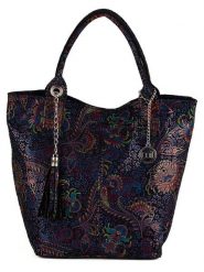 Mia Tomazzi Skórzana torebka "Liberazione" w kolorze czarnym ze wzorem - 20 x 35 x 18 cm rozmiar: onesize. Czarne torebki klasyczne damskie Mia Tomazzi, z materiału, bez dodatków. Za 297.26 zł.