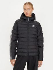 Adidas Kurtka przejściowa adicolor IW5849 Czarny Slim Fit. Czarne kurtki damskie Adidas, l, bez wzorów, z syntetyku, bez kaptura. Za 349.99 zł.