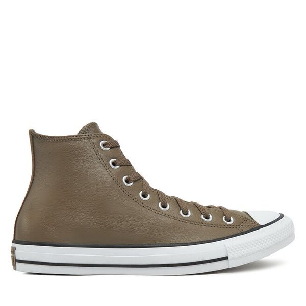 Trampki Converse. Brązowe trampki damskie Converse, bez wzorów, bez zapięcia. Za 259.99 zł.