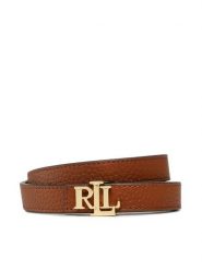 Lauren Ralph Lauren Pasek Damski 412912038002 Brązowy. Brązowe paski damskie Lauren Ralph Lauren, bez wzorów, ze skóry. Za 267.99 zł.