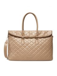 Nine West Torebka CEO-SOPHIA-LA374-4066 Beżowy. Brązowe shopper bag Nine West, bez wzorów, z materiału, bez dodatków. Za 299.99 zł.