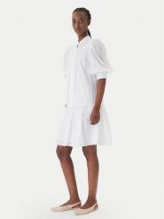 JOOP! Sukienka codzienna Dido 30102116 Biały Regular Fit. Białe sukienki damskie Joop!, bez wzorów, z bawełny, bez ramiączek. Za 1,249.00 zł.