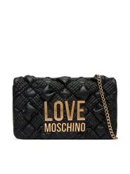 LOVE MOSCHINO Torebka JC4131PP1PL1000A Czarny. Czarne torebki wieczorowe damskie Love Moschino, bez wzorów, ze skóry, bez dodatków. Za 839.99 zł.