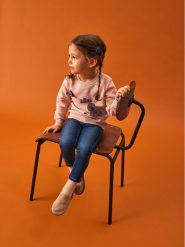 NAME IT Bluza 13221693 Różowy Regular Fit. Czerwone bluzy dziewczęce Name it, bez wzorów, z bawełny, bez ramiączek, bez kaptura. Za 69.99 zł.