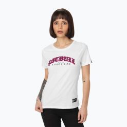 Koszulka damska Pitbull Tattoo. Białe koszulki sportowe damskie PITBULL, s, bez wzorów, bez ramiączek. Za 99.99 zł.