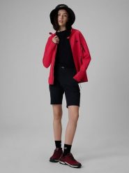 4F Spodenki trekkingowe szybkoschnące damskie - czarne XL. Czarne szorty damskie 4F, bez wzorów, ze skóry, z podwyższonym stanem. Za 169.99 zł.