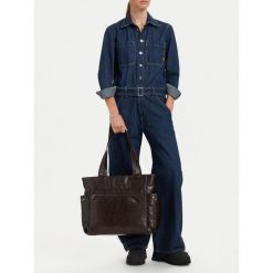 Torebka G-Star. Brązowe shopper bag G-Star, bez dodatków. Za 279.99 zł.