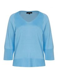 More & More Sweter w kolorze błękitnym rozmiar: 42. Niebieskie swetry klasyczne damskie More & More, bez kołnierzyka. Za 122.96 zł.