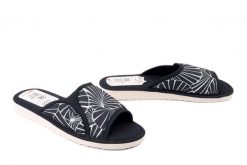 METEOR 008 Helena czarny, kapcie damskie. Czarne kapcie damskie Meteor. Za 40.79 zł.