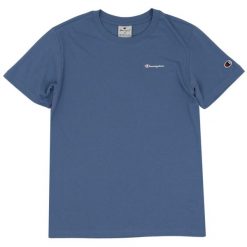 Koszulka damska Champion SS Tee 117535. Niebieskie bluzki damskie Champion, xs, bez wzorów, bez kołnierzyka, bez ramiączek. Za 96.00 zł.