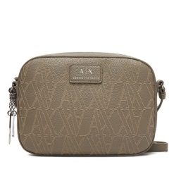 Torebka Armani Exchange. Brązowe listonoszki damskie Armani Exchange, bez wzorów, bez dodatków. Za 539.99 zł.