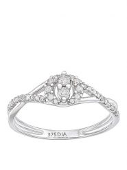 Revoni Złoty pierścionek z diamentami rozmiar: 55. Szare pierścionki damskie Revoni, z diamentem, złote. Za 1,740.56 zł.