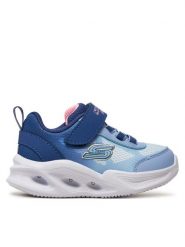 Skechers Sneakersy Ombre Deluxe 303714N Niebieski. Niebieskie buty sportowe dziewczęce Skechers, bez wzorów, z materiału, bez zapięcia. Za 129.99 zł.