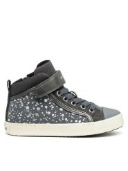 Geox Sneakersy J Kalispera J744GI 0DHAJ C9017 M Szary. Szare buty sportowe dziewczęce Geox, z materiału, bez zapięcia. Za 179.99 zł.