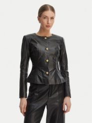 Marciano Guess Kurtka skórzana G6GL02 L0083 Czarny Regular Fit. Czarne kurtki damskie Marciano Guess, l, z aplikacjami, ze skóry, bez kaptura. Za 1,959.00 zł.