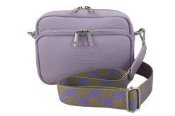 Listonoszka skórzana BARBERINI'S fioletowa 944-23. Fioletowe shopper bag Barberinis, bez wzorów, ze skóry, bez dodatków. Za 239.99 zł.