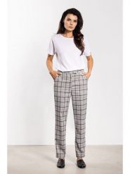 Awama Spodnie chino w kolorze szarym rozmiar: L. Szare spodnie materiałowe damskie Awama, bez wzorów. Za 159.99 zł.