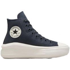 Trampki damskie Converse Chuck Taylor All Star Move Platform. Czarne trampki damskie Converse, bez wzorów, bez zapięcia. Za 299.99 zł.