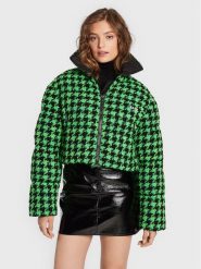 MSGM Kurtka puchowa 3341MDH27X 227607 Zielony Regular Fit. Zielone kurtki damskie MSGM, bez wzorów, z puchu, bez kaptura. Za 2,599.00 zł.