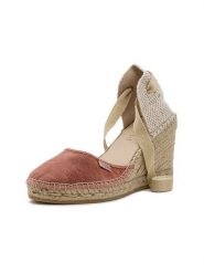 Natural world Czółenka w kolorze beżowo-czerwonym na koturnie rozmiar: 41. Brązowe czółenka damskie Natural World, bez wzorów, bez obcasa, na koturnie. Za 165.99 zł.