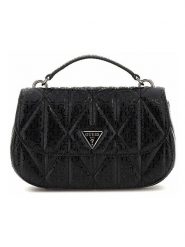 Guess Torebka w kolorze czarnym - 25 x 13 x 6 cm rozmiar: onesize. Czarne torebki klasyczne damskie Guess, z materiału, pikowane, bez dodatków. Za 391.99 zł.