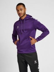 Bluza do piłki ręcznej dla dorosłych Hummel hml CORE XK poly z kapturem. Białe bluzy damskie Hummel, na wiosnę, s, bez wzorów, z materiału, z kapturem. Za 196.70 zł.