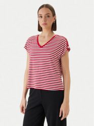 Morgan T-Shirt 261-DIVA Czerwony Regular Fit. Czerwone t-shirty damskie Morgan, m, bez wzorów, z wiskozy, bez kołnierzyka. Za 149.99 zł.