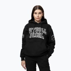 Bluza damska Pitbull Fiora Hooded. Czarne bluzy damskie PITBULL, m, bez wzorów, z bawełny, bez kaptura. Za 189.99 zł.