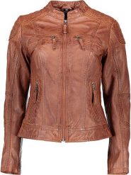 7eleven Skórzana kurtka "Narbon" w kolorze brązowym rozmiar: 38. Brązowe kurtki damskie 7eleven, bez wzorów, z materiału, bez kaptura. Za 550.36 zł.