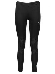 Puma Legginsy funkcyjne "Running ACTV" w kolorze czarnym rozmiar: L. Czarne legginsy damskie Puma, l, bez wzorów, outdoorowe. Za 215.71 zł.