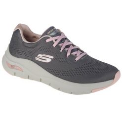 Buty sportowe Sneakersy damskie, Skechers Arch Fit-Big Appeal. Szare obuwie sportowe casual damskie Skechers, bez zapięcia. Za 339.00 zł.