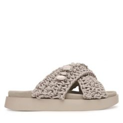 Klapki Inuikii. Szare klapki damskie Inuikii, bez wzorów, bez obcasa, bez zapięcia. Za 899.99 zł.