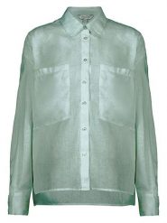 Herrlicher Bluzka "Mirena" w kolorze zielonym rozmiar: S. Zielone bluzki damskie Herrlicher, s, bez wzorów, ze lnu, bez kołnierzyka, bez ramiączek. Za 208.99 zł.